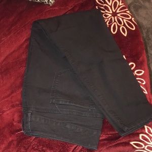 Plus size black stretch jeans